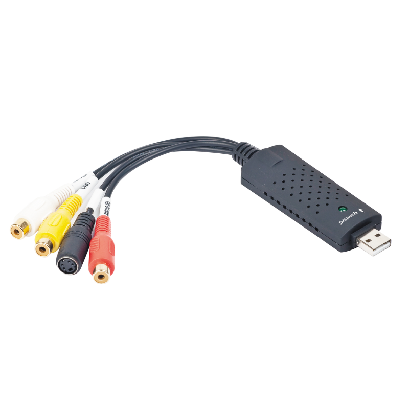 Gembird USB Video grabber - Videobanden Digitaliseren - Incl. scart adapter - VHS Digitaliseren