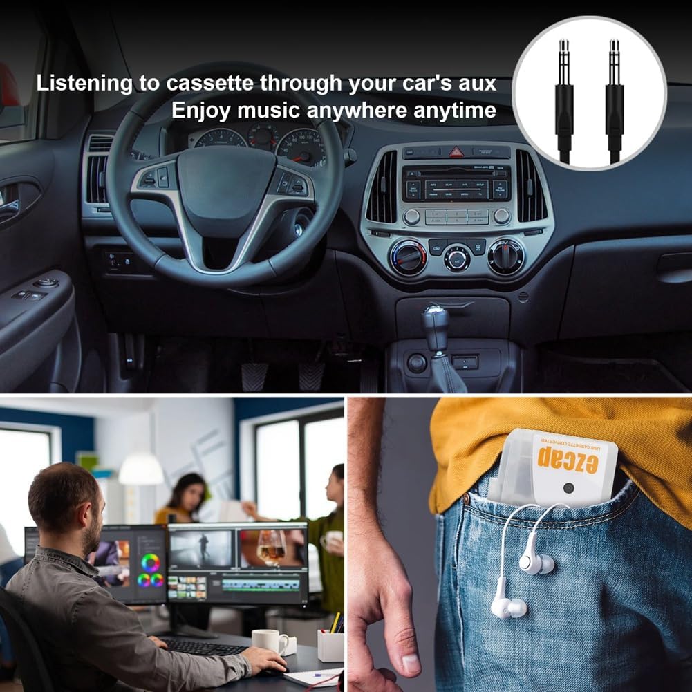 EZCAP249 Cassette naar MP3 Converter en Digitale Cassette Player