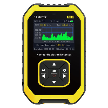 FNIRSI Geiger Counter Nuclear Radiation Detector - Radiation Meter -Smart Alarm - Multifunction with LCD Display