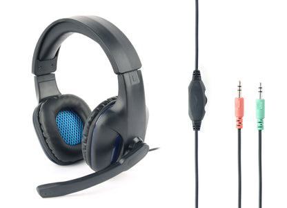 Gembird Gaming headset with microphone - Headphones - Suitable for notebook and PC - Headset gaming - 3.5mm jack