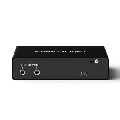 Delmark USB Audio-interface - 2e Generatie - 2i2 - 24bit - 192kHz - 2 ingangen - Zwart