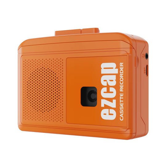 Ezcap Walkman Cassette Speler met Opnamefunctie - Retro Cassette Recorder - USB-C & Batterij - Ingebouwde Speaker