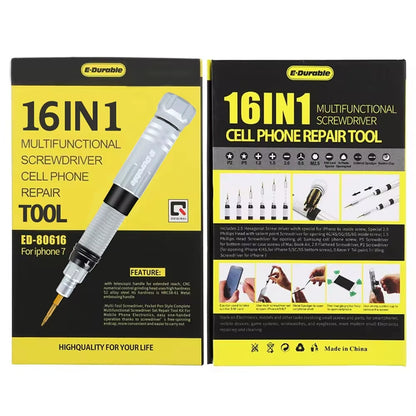 NÖRDIC Professionele reparatieset - Voor Smartphone - Gereedschapset  - 16-in-1 schroevendraaierset