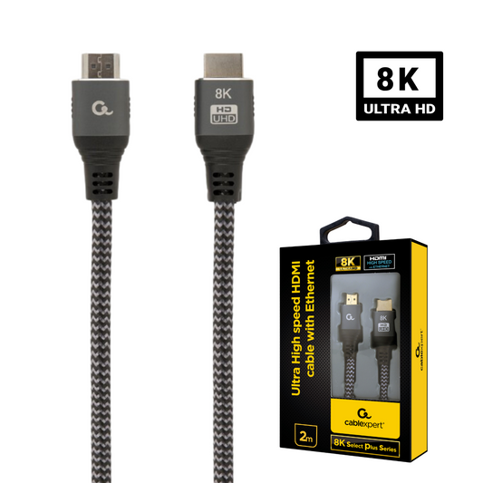 Gembird Ultra High-Speed HDMI 2.1 Kabel – 8K60Hz - Met ethernet - Premium Kwaliteit