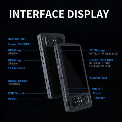 NÖRDIC Standalone Video Capture Box - 7" LCD-scherm