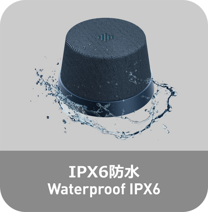 NÖRDIC Magnetische Luidspreker - Bluetooth 5.3 - 3W - TWS Stereo - Geschikt voor Tablet & Smartphone - Zwart