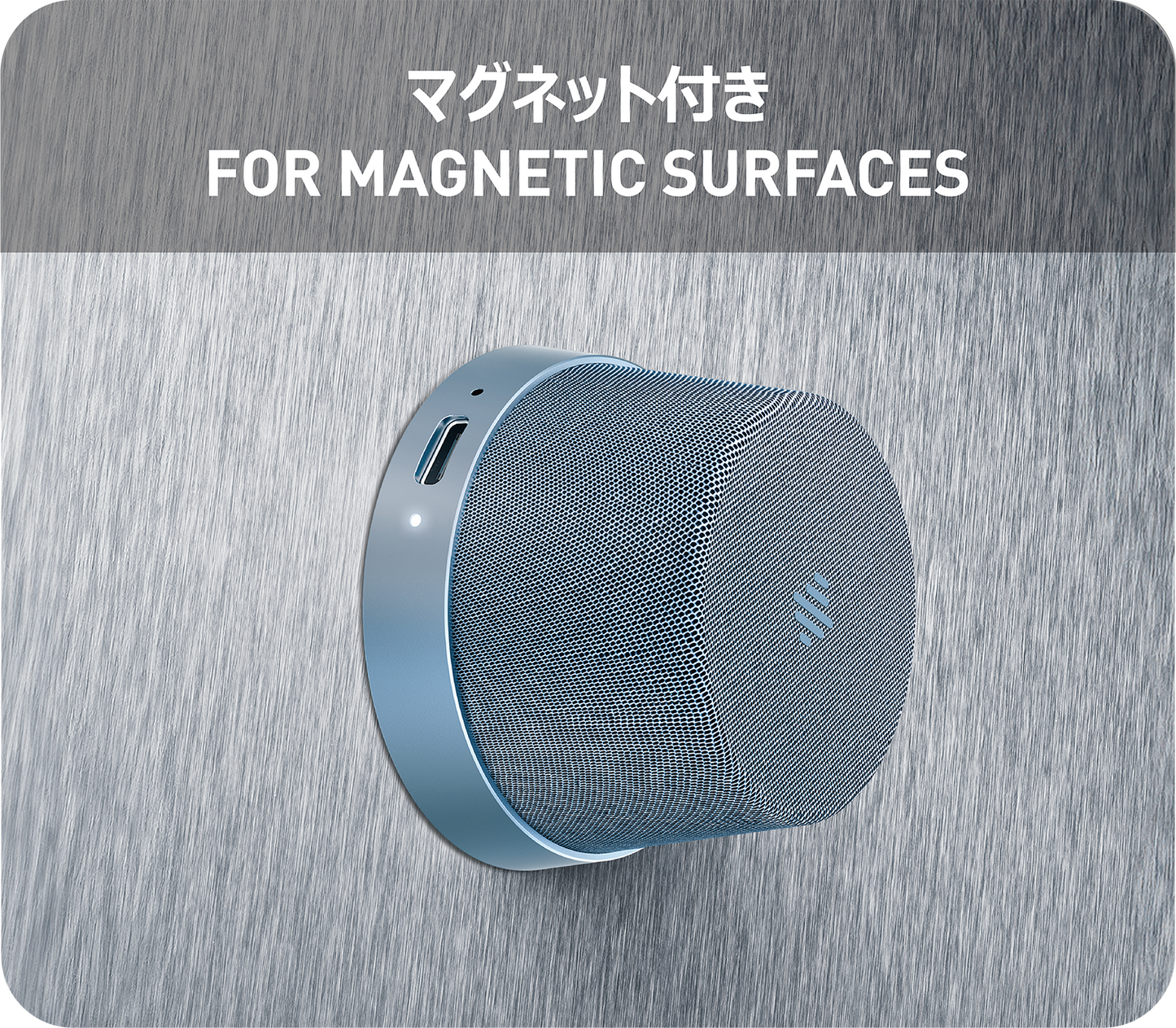 NÖRDIC Magnetische Luidspreker - Bluetooth 5.3 - 3W - TWS Stereo - Geschikt voor Tablet & Smartphone - Blauw