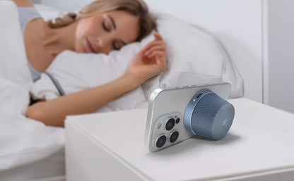 NÖRDIC Magnetische Luidspreker - Bluetooth 5.3 - 3W - TWS Stereo - Geschikt voor Tablet & Smartphone - Blauw