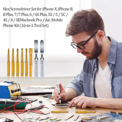 NÖRDIC Professionele reparatieset - Voor Smartphone - Gereedschapset  - 16-in-1 schroevendraaierset