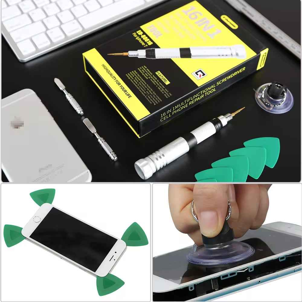 NÖRDIC Professionele reparatieset - Voor Smartphone - Gereedschapset  - 16-in-1 schroevendraaierset