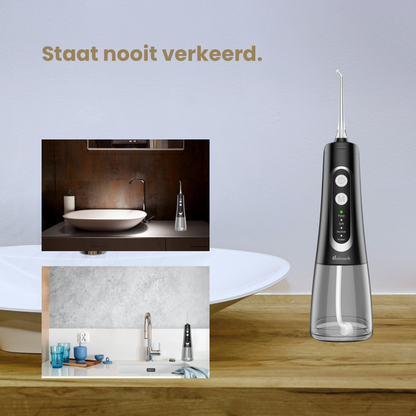 Delmark Elektrische Waterflosser - Tandenflosser - Monddouche - Tongreiniger - Flosapparaat - 4 standen