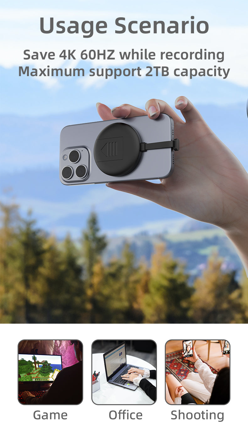 NÖRDIC SSD Enclosure - USB-C 10Gbps - NVMe/SATA 2230 - Suitable for Windows, Mac, Linux, iOS, Android