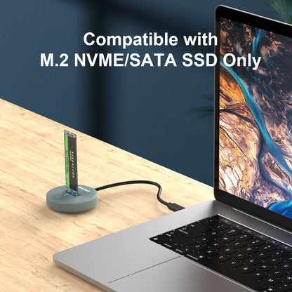 Maiwo Docking Station Laptop - USB C 3.2 - NVMe/SATA M.2 SSD - 10Gbps - Geschikt voor PC, Smartphone, Tablet, Playstation & Xbox