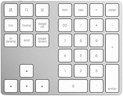 NÖRDIC Numeriek Toetsenbord USB-C – 34 Toetsen Numpad met 2x USB-A Hub & USB-C Poort