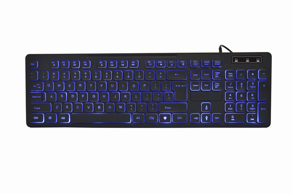 Gembird toetsenbord (zwart) met backlight