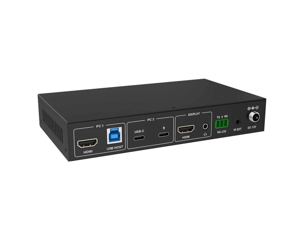 Nördic 2 naar 1 KVM Switch - USB-C en HDMI - Geschikt voor laptop en PC combinatie - 4K60Hz