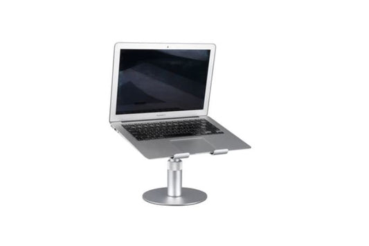 NÖRDIC Universele laptop standaard - Notebook en Laptopverhoger - Aluminium - 360 Graden draaibaar - Tot 17.3" schermen