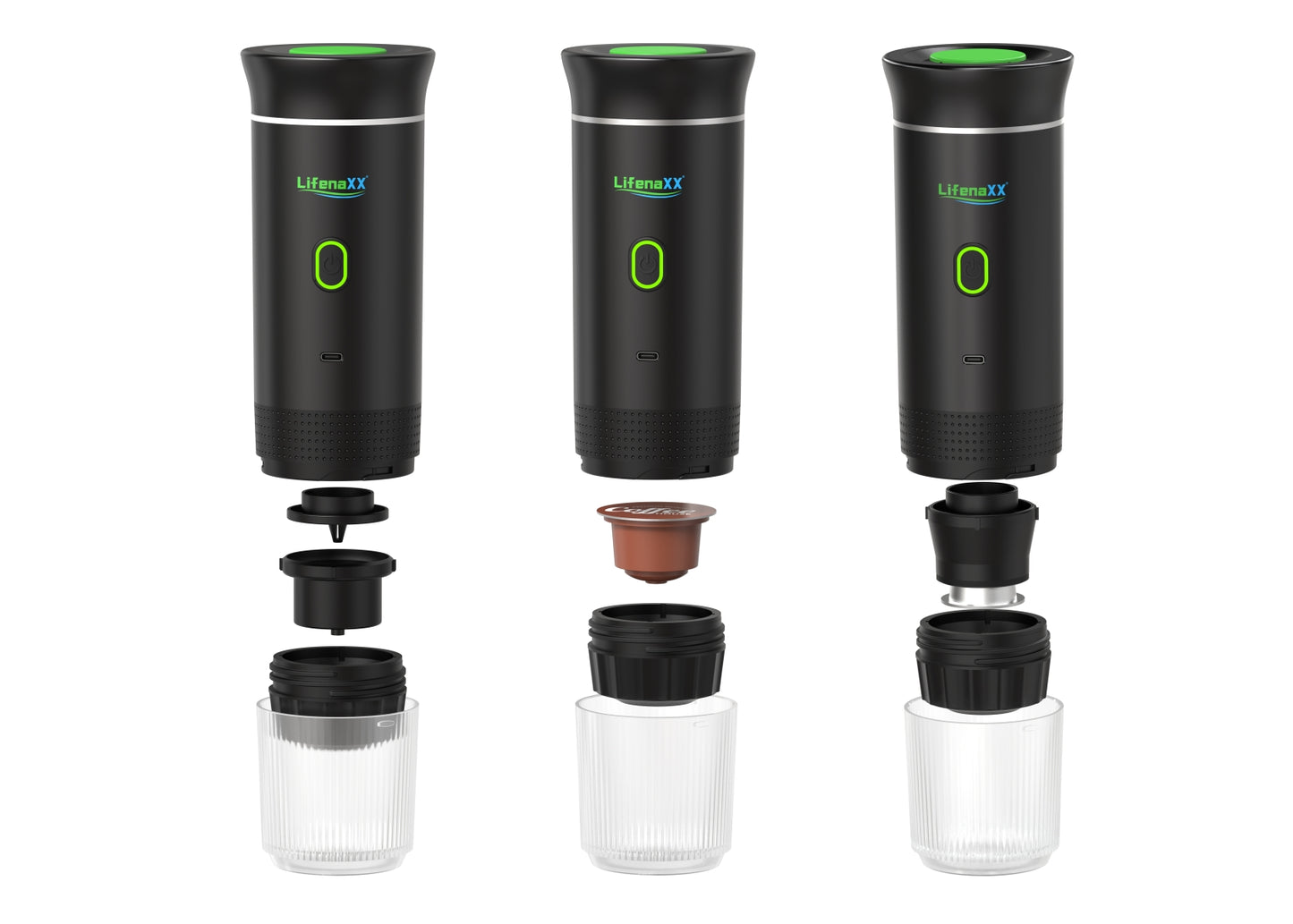 Lifenaxx To Go LX-060 Espressomachine Zwart