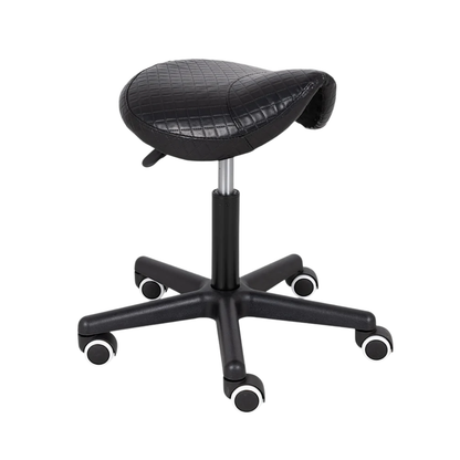 Ergonomic saddle stool on wheels - height adjustable - Max. load 150kg