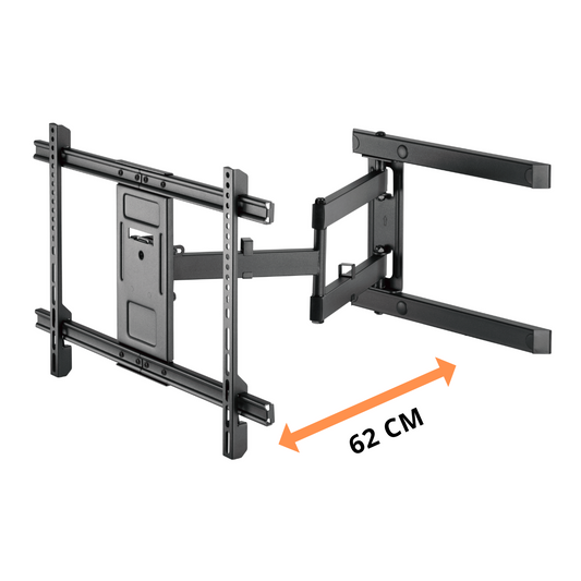 Gembird WM-80ST-05 TV Wall Mount - Swivel and Tilt - For 37" - 80'' Inch - Up to 50 KG - Black