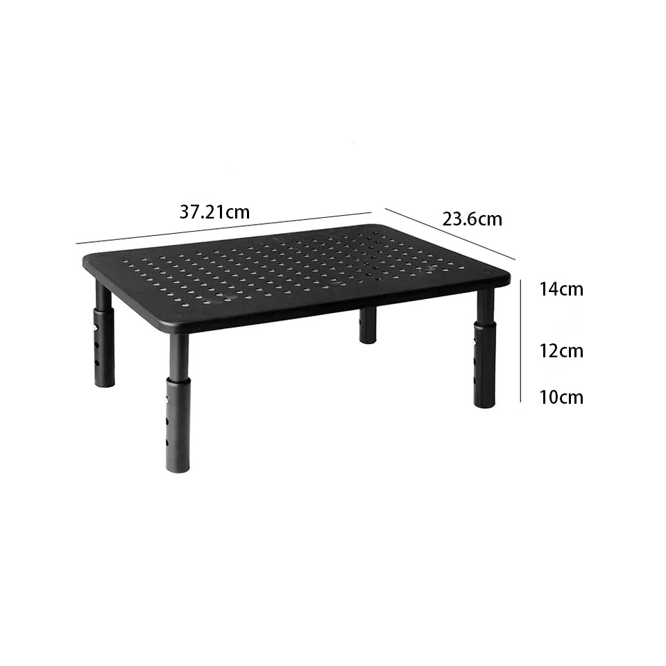 NÖRDIC Bureau verhoger Geschikt voor voor monitor, laptop, printer en TV - tot 20kg - Hoogte verstelbaar - Ergonomisch