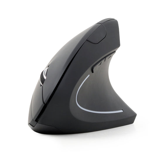 Gembird Ergonomische draadloze verticale muis - 6-Knops - Zwart