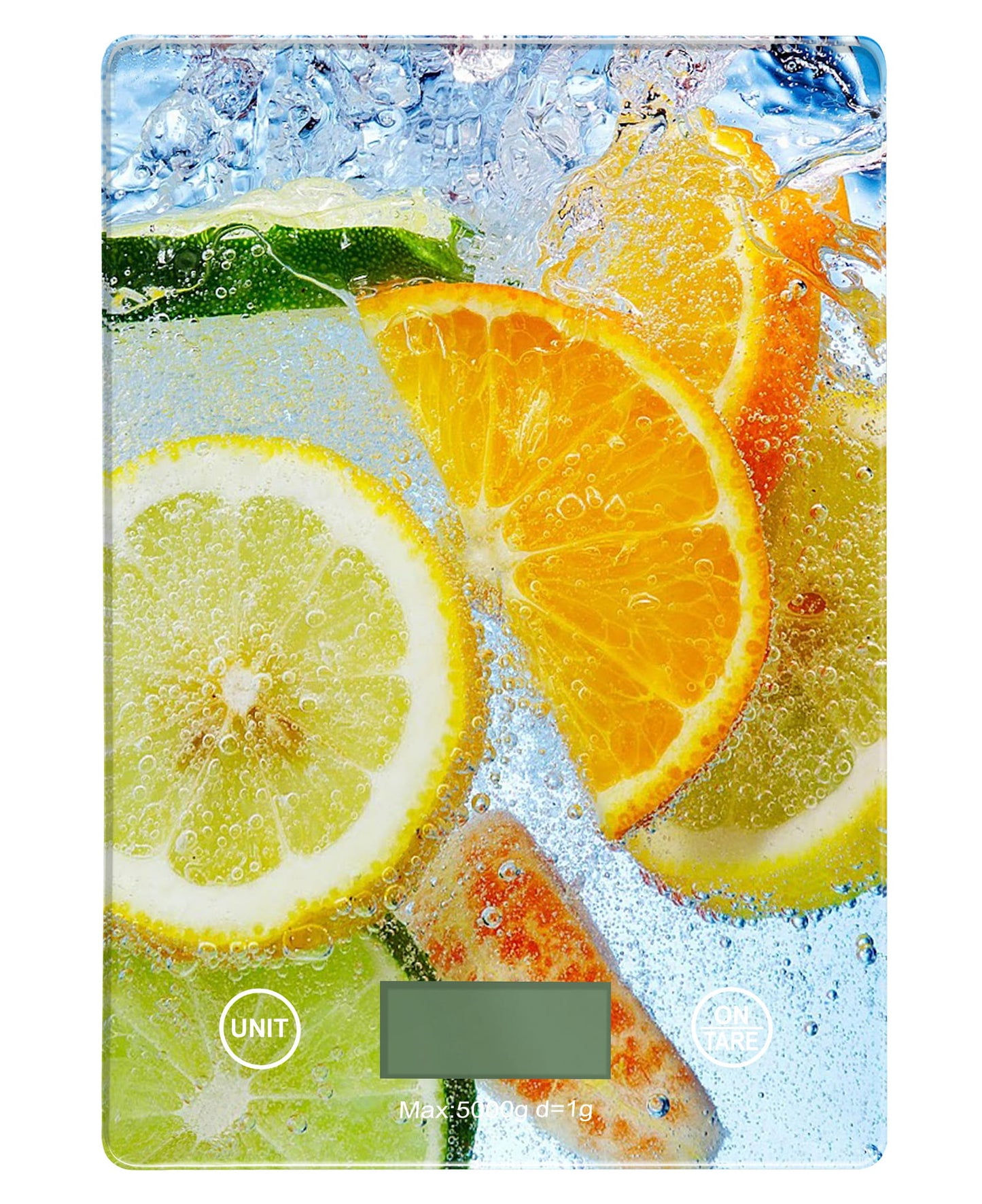 Omega OBSKWC Digital Kitchen Scale - 1gr to 5kg - With Tare Function - 20x14.5x2 cm