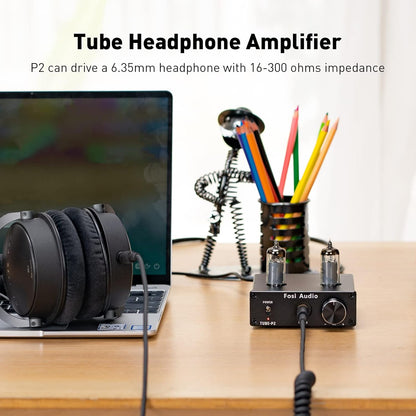 Fosi Audio Interface - Headphone Amplifier - Hifi Stereo Set - Suitable for MP3, Headset, Smartphone, Laptop &amp; Tablet