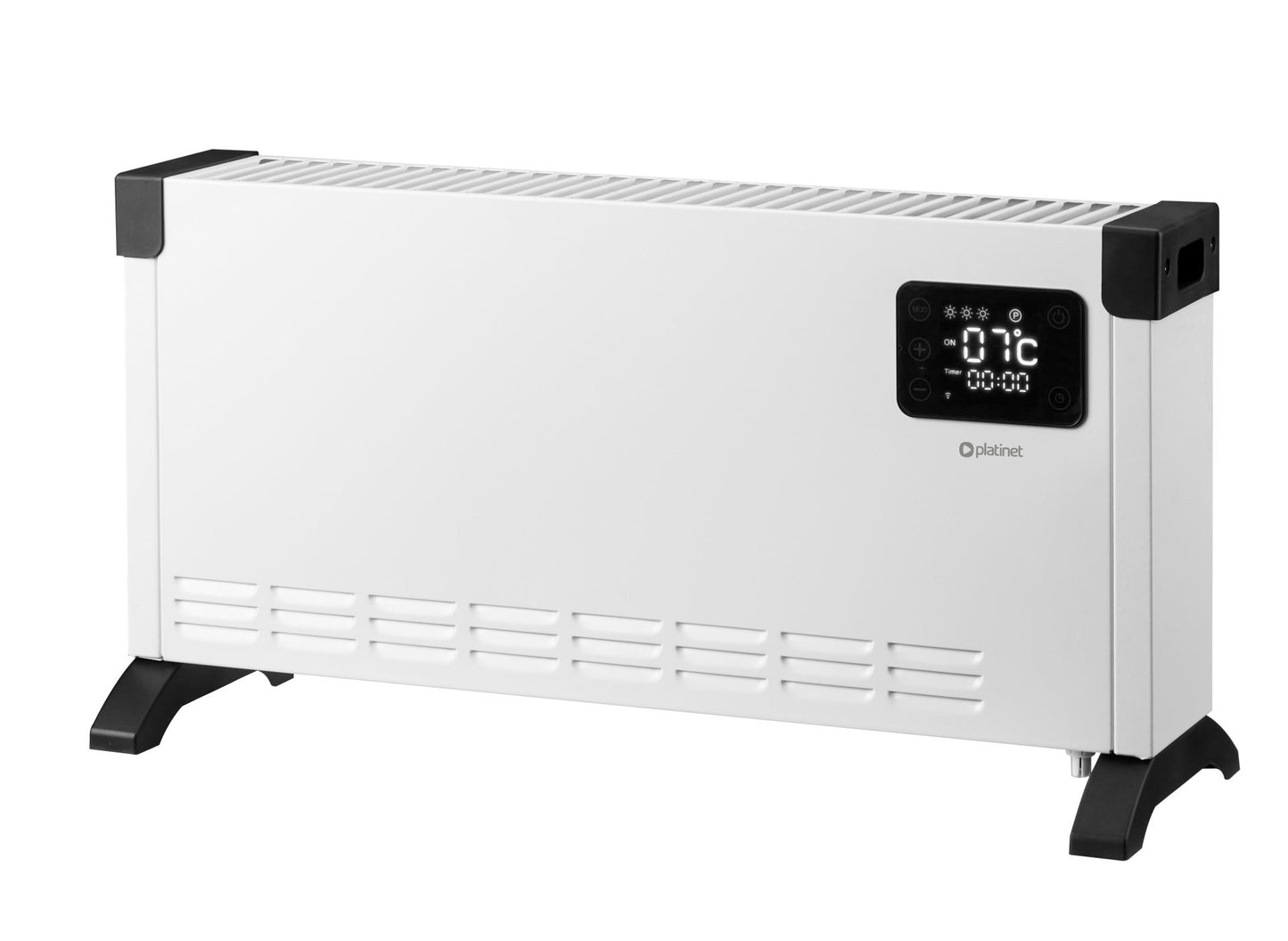 Platinet Elektrische Convectorkachel Smart 2000W – Wi-Fi Tuya – Display – Wit