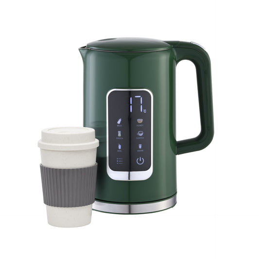 Platinet PEKR723G Kettle - With Display - Keep Warm Function with Memory - 1.7L - Green