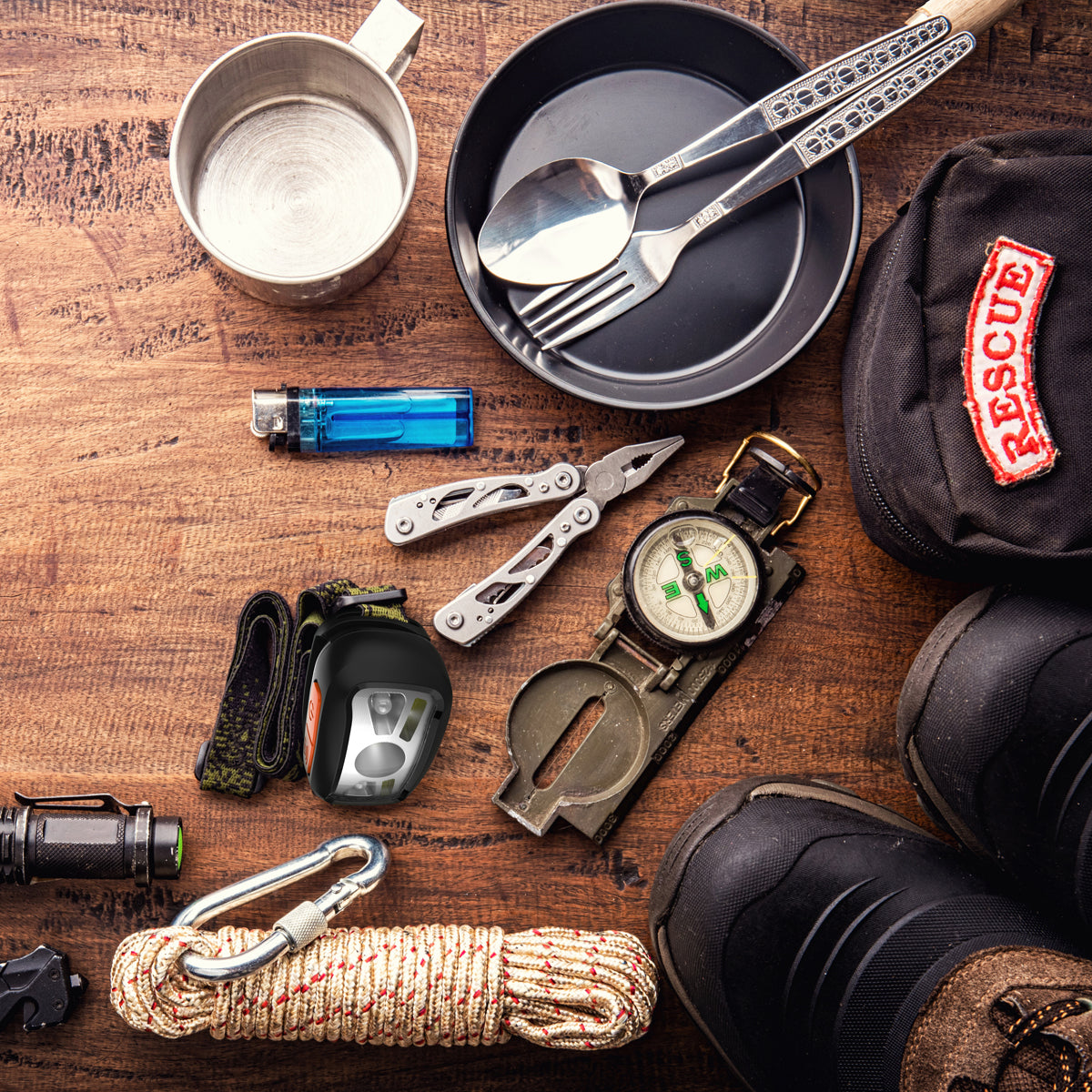 Platinet PHL2882 LED Hoofdlamp - 1200 mAh - Oplaadbaar - Kamperen en Outdoor - 270lm