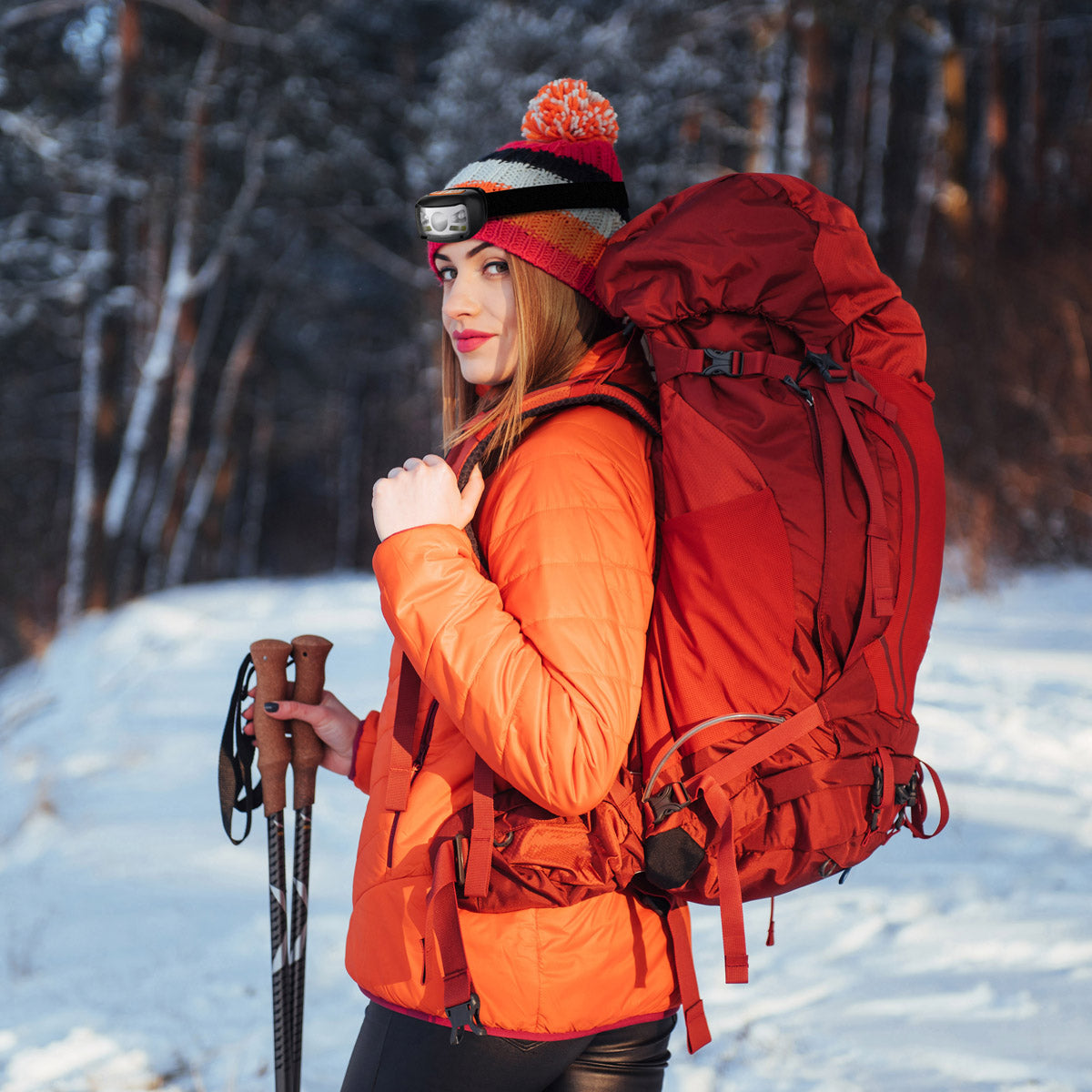 Platinet PHL2882 LED Hoofdlamp - 1200 mAh - Oplaadbaar - Kamperen en Outdoor - 270lm