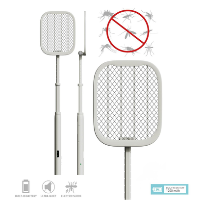 Elektrische Vliegenmepper – Telescopisch & Opvouwbaar Racket – Platinet