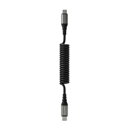 Delmark Krulsnoer USB-C naar USB-C Kabel – 66W – 3A Quick Charge & PD