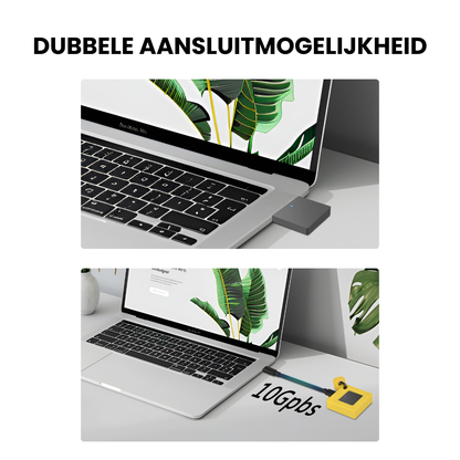 Delmark Draagbare M.2 2230 NVMe SSD Behuizing – Inclusief Beschermhoes & Kabel