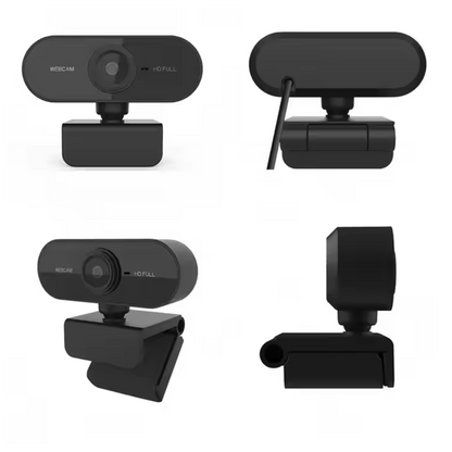 Delmark Webcam met Microfoon – Full HD 1080P – Plug & Play – 360° draaibaar