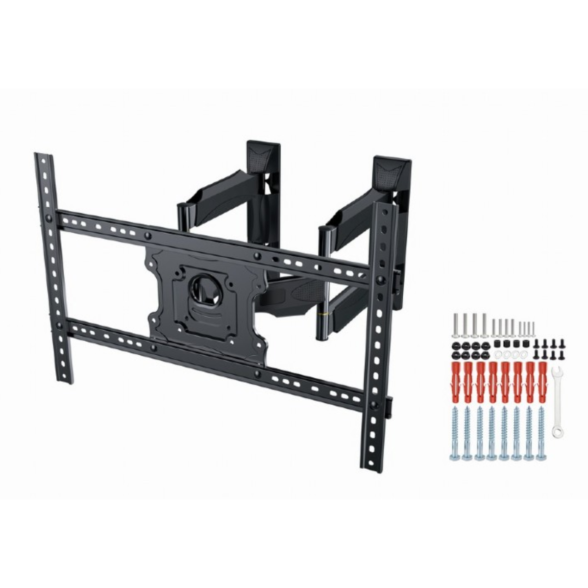 Gembird Hoek TV Muurbeugel (Full-Motion) - Voor Schermen van 32” tot 75” inch - Tot 45kg - Geschikt voor hoeken - Dubbelarmig beugel