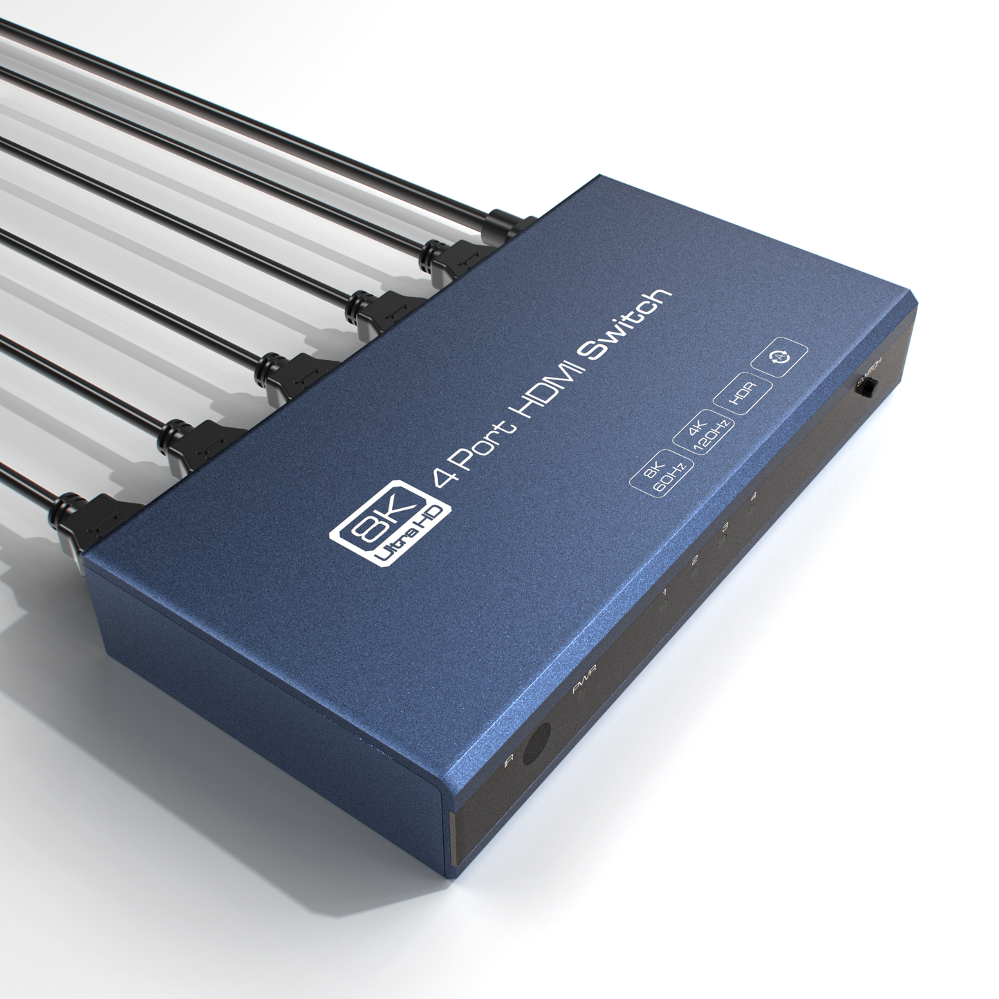 NÖRDIC SGM-239 HDMI 2.1 Switch - 4 naar 1 - 8K60Hz, 4K120Hz - Dolby Atmos - Ultra HD