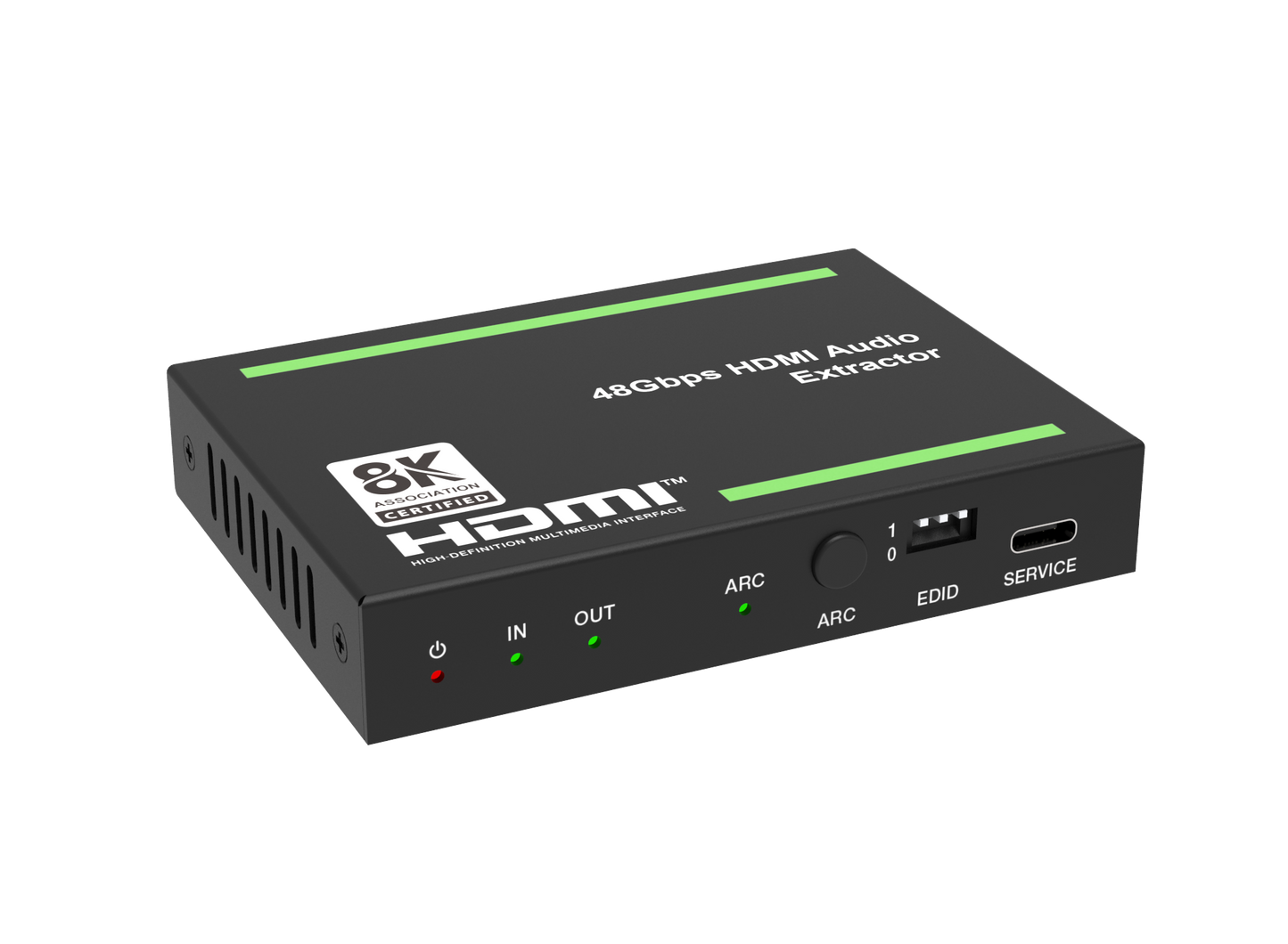 NÖRDIC Premium HDMI 2.1 Audio Extractor - 8K60Hz, 4K120Hz - Gaming &amp; Home Cinema - Dolby Atmos, HDR10+