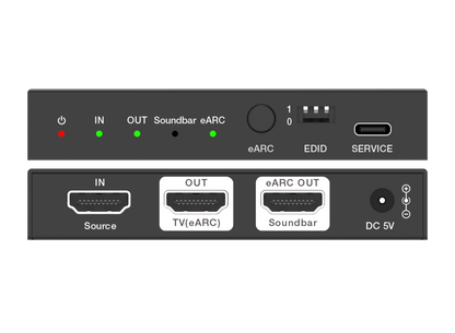 NÖRDIC HDMI 2.1 Audio Extractor - eARC/ARC - Suitable for Soundbar - 8K60Hz, 4K120Hz - 1080P - 48Gbps
