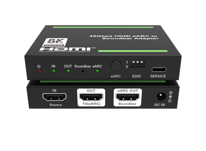 NÖRDIC HDMI 2.1 Audio Extractor - eARC/ARC - Suitable for Soundbar - 8K60Hz, 4K120Hz - 1080P - 48Gbps