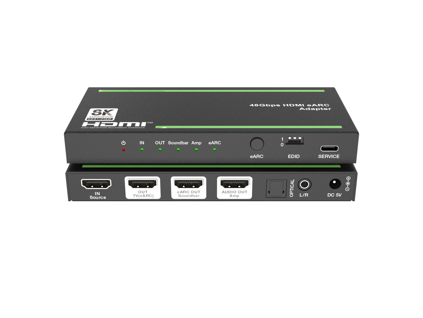 NÖRDIC HDMI 2.1 Switch - eARC/ARC - 4K@60Hz - 4K & 8K Premium Kwaliteit - Geschikt voor Soundbar & Versterker