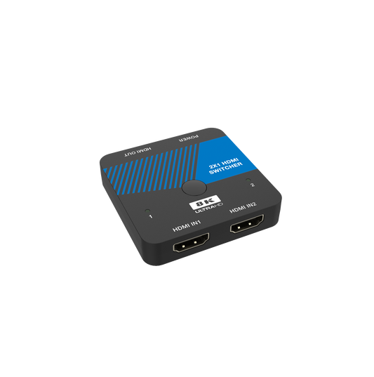 NÖRDIC HDMI 2.1 Switch - 8K60Hz 4K120Hz - 2 naar 1 - Dolby ATMOS - 7.1CH - Geschikt voor Xbox en PS5