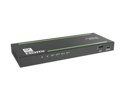 NÖRDIC 4K HDMI 2.1 Splitter 1 in 4 out - 8K60Hz, 4K120Hz - Ultra HD Audio Extractor - PC, Laptop &amp; Gaming