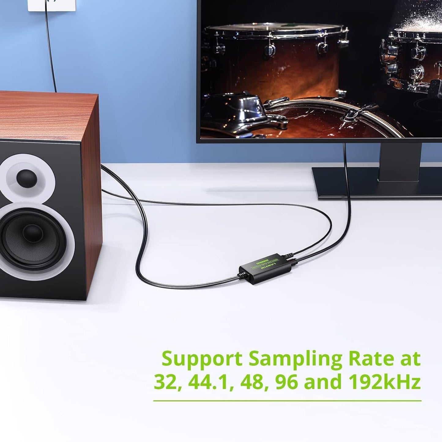 NÖRDIC Converter Digitaal naar Analoog RCA - Geschikt voor PlayStation PS4/PS5, Xbox Serie X, TV, PC & Laptop