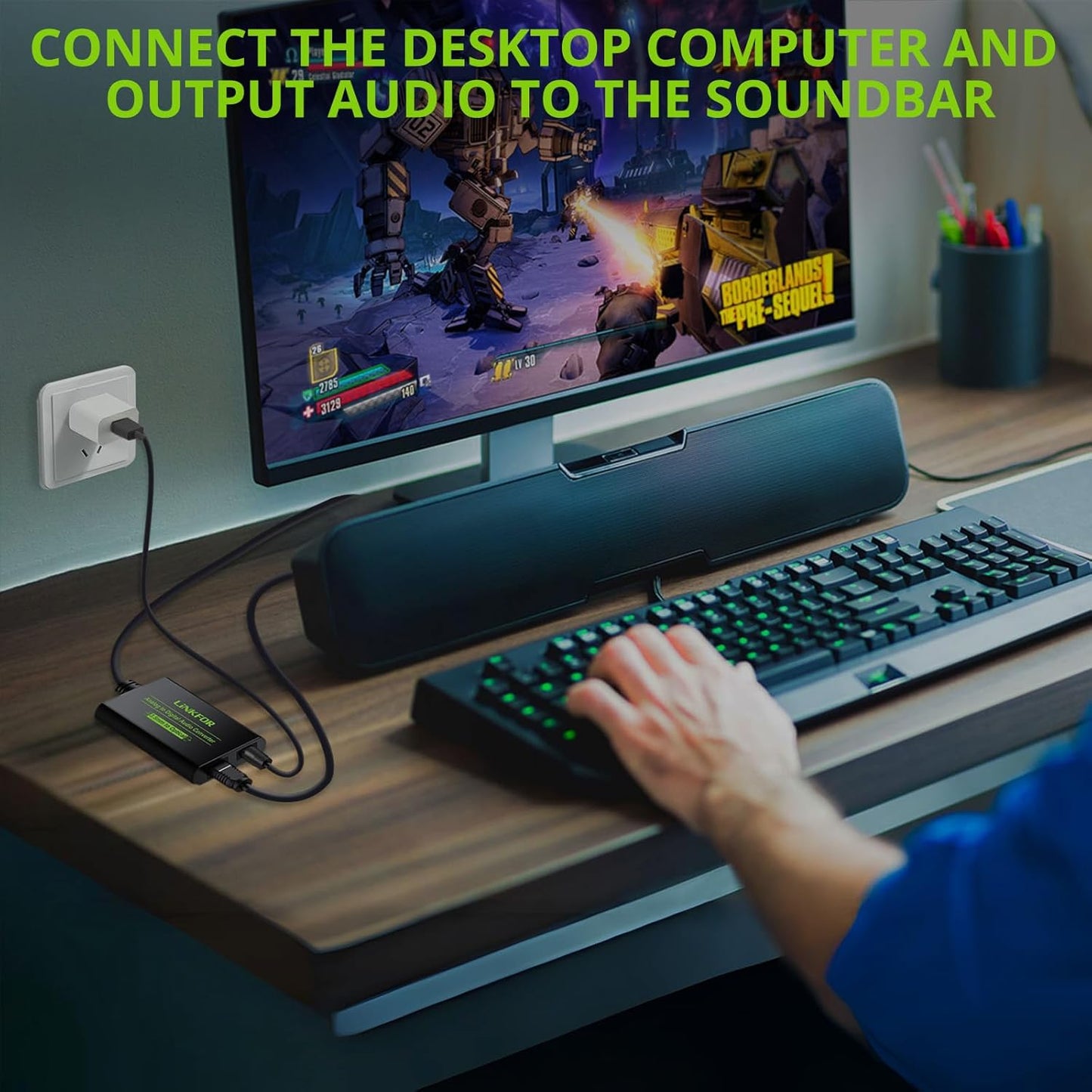 NÖRDIC Converter Analoog naar Digitaal - Geschikt voor Laptop, PC, Smartphone, Tablet & Soundbar