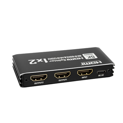 NÖRDIC 4K HDMI 2.1 Splitter 1x2 - 8K@60Hz & 4K@120Hz
