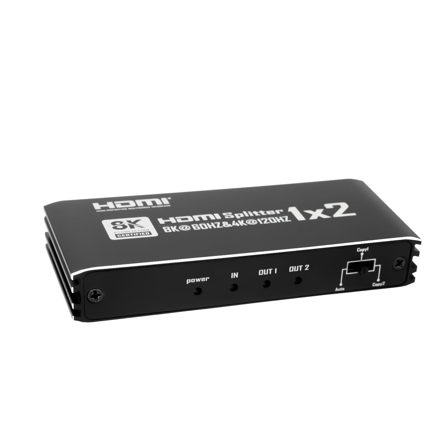 NÖRDIC 4K HDMI 2.1 Splitter 1x2 - 8K@60Hz & 4K@120Hz
