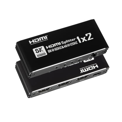 NÖRDIC 4K HDMI 2.1 Splitter 1x2 - 8K@60Hz & 4K@120Hz