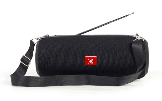 Gembird Draagbare Draadloze Speaker - FM Radio - Tot 7 uur - Bluetooth, AUX, SD kaart en USB - Zwart
